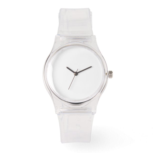 Siliconenriem Duidelijk horloge (Voorkant)