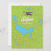Siljan meer Zweden kaart (Achterkant)