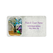 Silk and Corn Husk Flowers 2190 Adres Etiket (Voorkant)