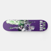 SILK BLADE Anime Samurai Girl - Deep Purple Persoonlijk Skateboard (Horizontaal)