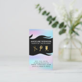 Silk Drapery Stylist Kit | Holografische gradiënt Visitekaartje (Staand voorkant)