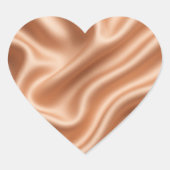 Silk Fabric Texture Gold Background-97082 Hart Sticker (Voorkant)