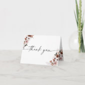 Silk Floral Baby shower bedankje Bedankkaart (Voorkant)