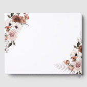 Silk Floral Bruiloft Gastenboek (Achterkant)