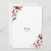 Silk Floral de avond voor de uitnodiging (Achterkant)