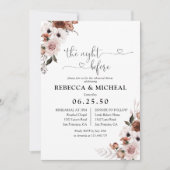 Silk Floral de avond voor de uitnodiging (Voorkant)