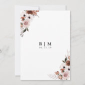 Silk Floral de avond voor de uitnodiging (Achterkant)