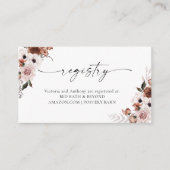 Silk Floral Registry Enclosure Kaart (Voorkant)