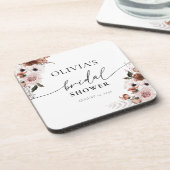 Silk Floral Vrijgezellenfeest drankcoaster Bier Onderzetter (Linkerzijde)