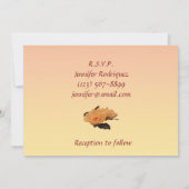 Silk Flowers Quinceanera Uitnodiging (Achterkant)