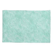 Silk Moire Klein patroon in Mint Green Kussensloop (Achterkant)