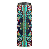 silk neck scarf or kerchief square pattern design  thermosbeker (Achterkant)