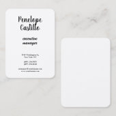 Silk Professionele Moderne Eenvoudige Vlakte Handg Visitekaartje (Voorkant / Achterkant)