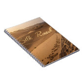 Silk Road Desert Landscape Typography Art Notitieboek (Rechterzijde)