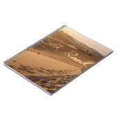 Silk Road Desert Landscape Typography Art Notitieboek (Linkerzijde)