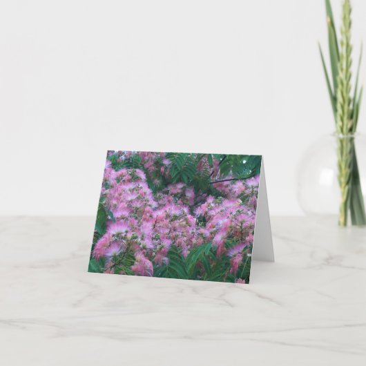 Silk Tree Flowers beroemd gemaakt door Sharon Shar Kaart (Voorkant)