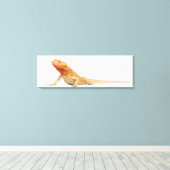 SilkBacks schaalloze draak - Pogona Canvas Afdruk (Insitu (Houten vloer))