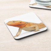 SilkBacks schaalloze draak - Pogona Drankjes Onderzetter (Linkerzijde)