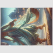 Silkborne Dancer Arabian Princess Moonlit Fantasy Tissuepapier (Voorkant)