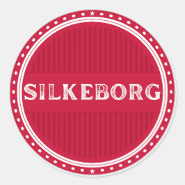 Silkeborg City Pride Emblem – Danish Identity Ronde Sticker