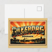 Silkeborg Denemarken Meer Briefkaart (Voorkant / Achterkant)