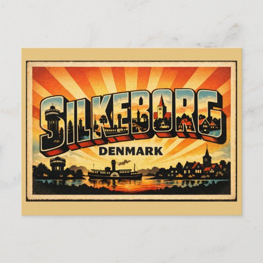Silkeborg Denemarken Meer Briefkaart (Voorkant)