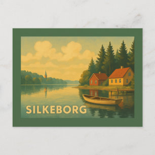 Silkeborg Denemarken Meer Briefkaart