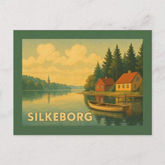 Silkeborg Denemarken Meer Briefkaart (Voorkant)