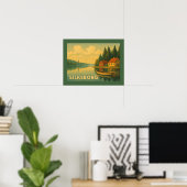 Silkeborg Denemarken Meer Poster (Thuiskantoor)