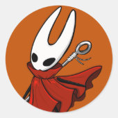 Silken Hunter Ronde Sticker (Voorkant)