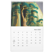 Silken Pines: Een Surreal Embroidery Collage Kalender (Mar 2027)