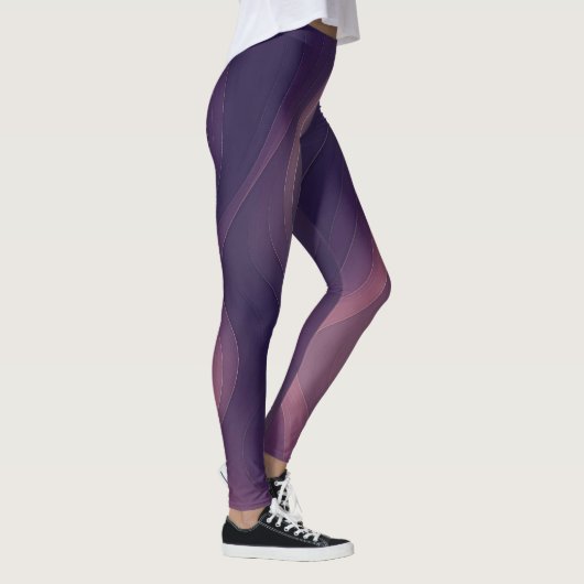 Silken Pulse – Abstract Elegance Leggings Design (Rechts)