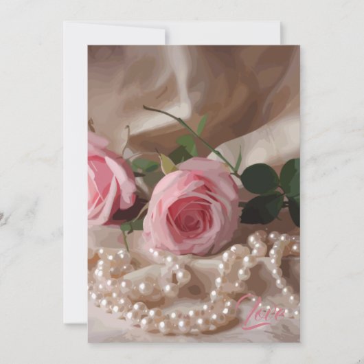 Silken Roos Bedankkaart (Voorkant)