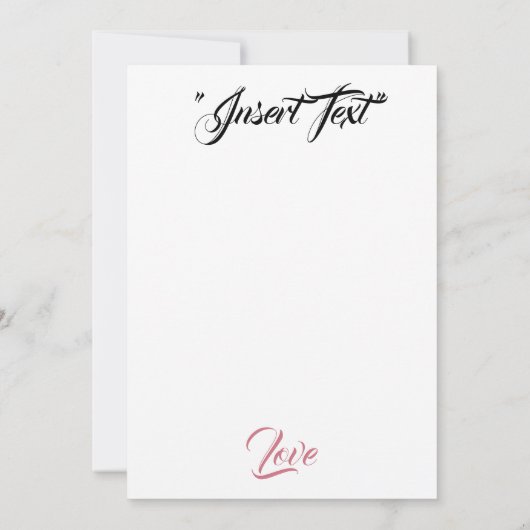 Silken Roos Bedankkaart (Achterkant)