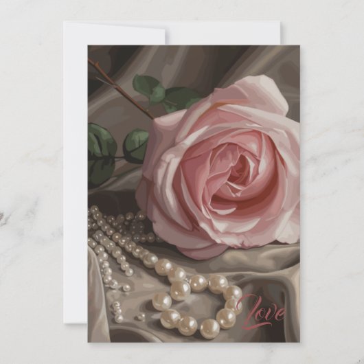 Silken Roos Bedankkaart (Voorkant)