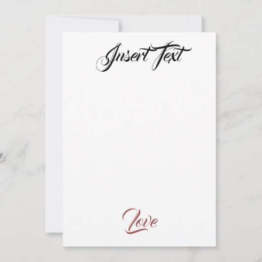 Silken Roos Bedankkaart (Achterkant)