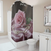 Silken Roos douchegordijn (In situ)