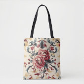 Silken Roos Dynasty Tote Bag (Voorkant)