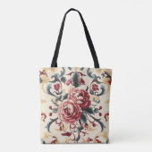 Silken Roos Dynasty Tote Bag (Achterkant)