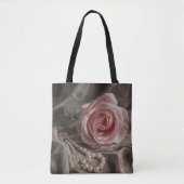 Silken Roos Tote Bag (Voorkant)