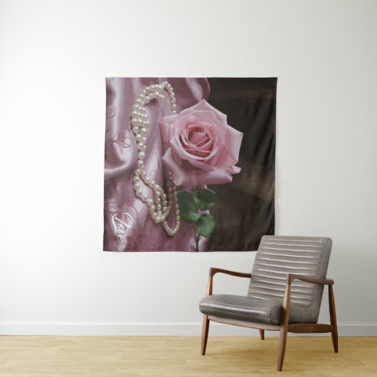 Silken Roos Wandkleed (In Situ (horizontaal))