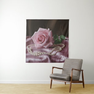 Silken Roos Wandkleed