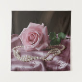 Silken Roos Wandkleed (Voorkant)