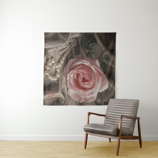 Silken Roos Wandkleed (In Situ (horizontaal))