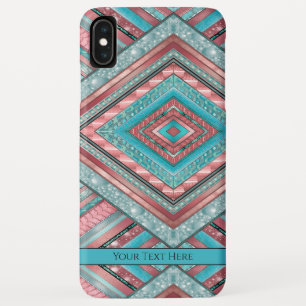 Silken Stripes - Geometrisch - Blauw koper Case-Mate iPhone Case
