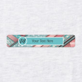 Silken Stripes set van 96 Custom Rectangle Iron-on Labels (Design 1)