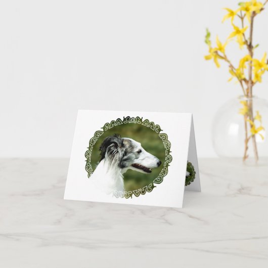 Silken Windhound A Kaart (Gele Bloem)