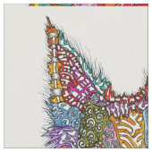 Silken Windhound Dog fabric Stof (Close Up)