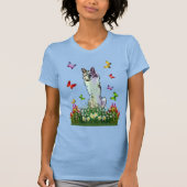 Silken Windhound Flower Patch T-shirt (Voorkant)
