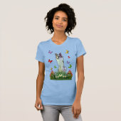 Silken Windhound Flower Patch T-shirt (Voorkant volledig)